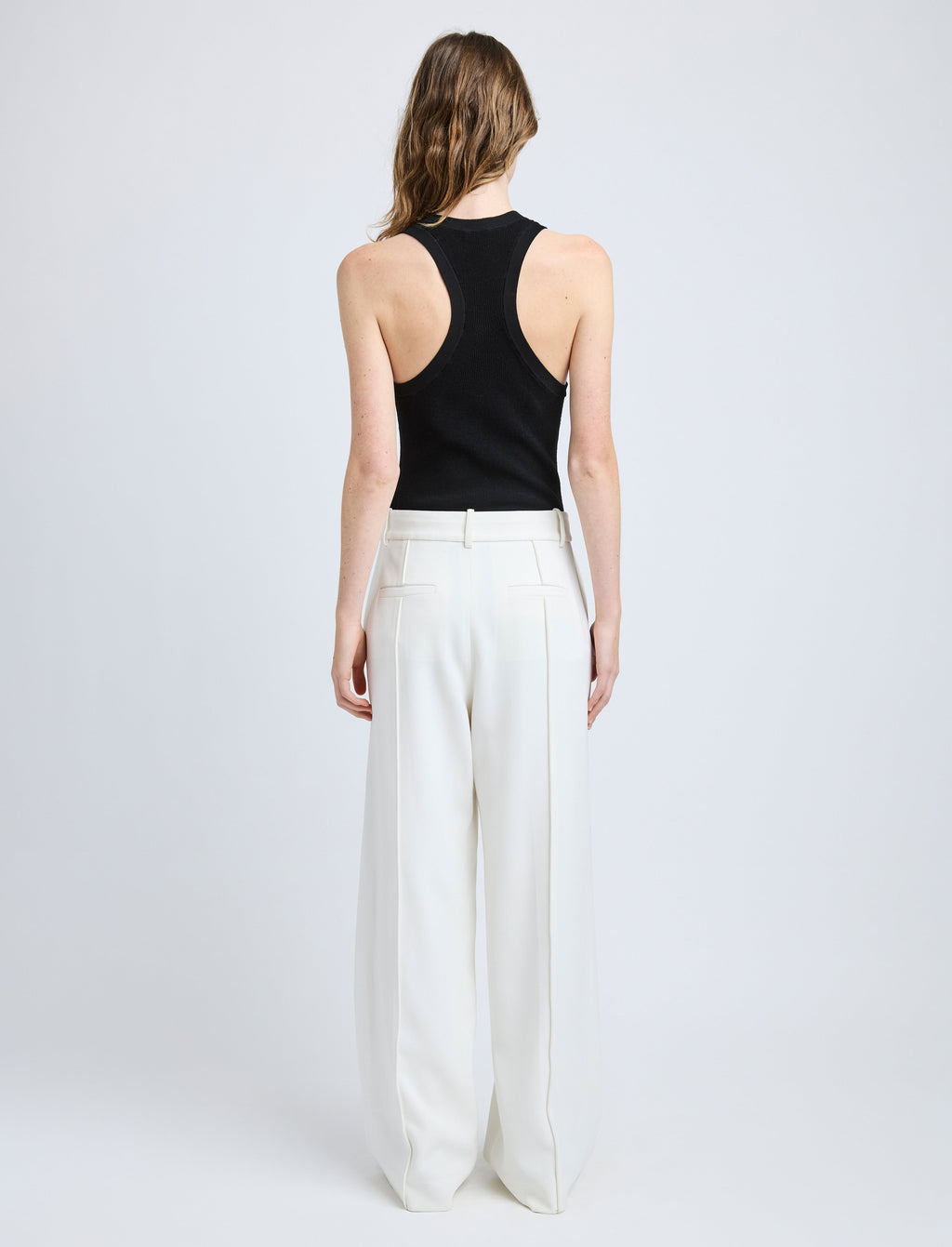 Weyes Women's Pants | High-Rise Matte Double Crepe, Tailored Fit 3