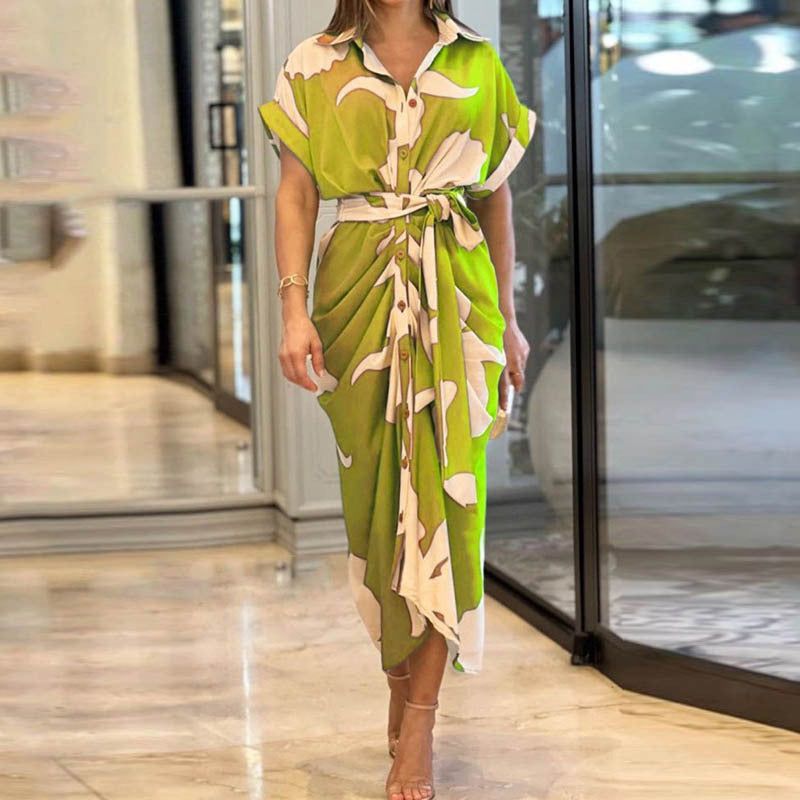 Robe Chemisier  à Col Revers