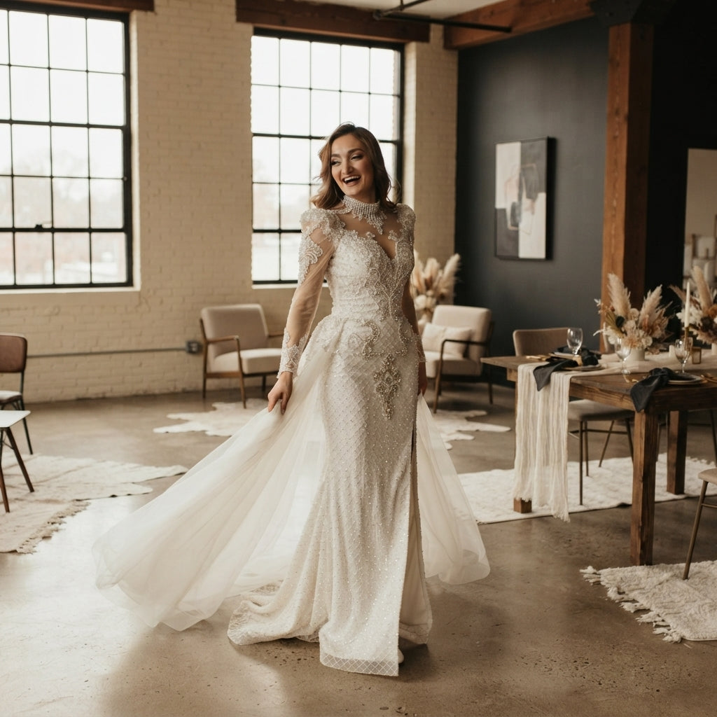 Luxury 2-in-1 Mermaid Wedding Dress - editorial-ugc-strip