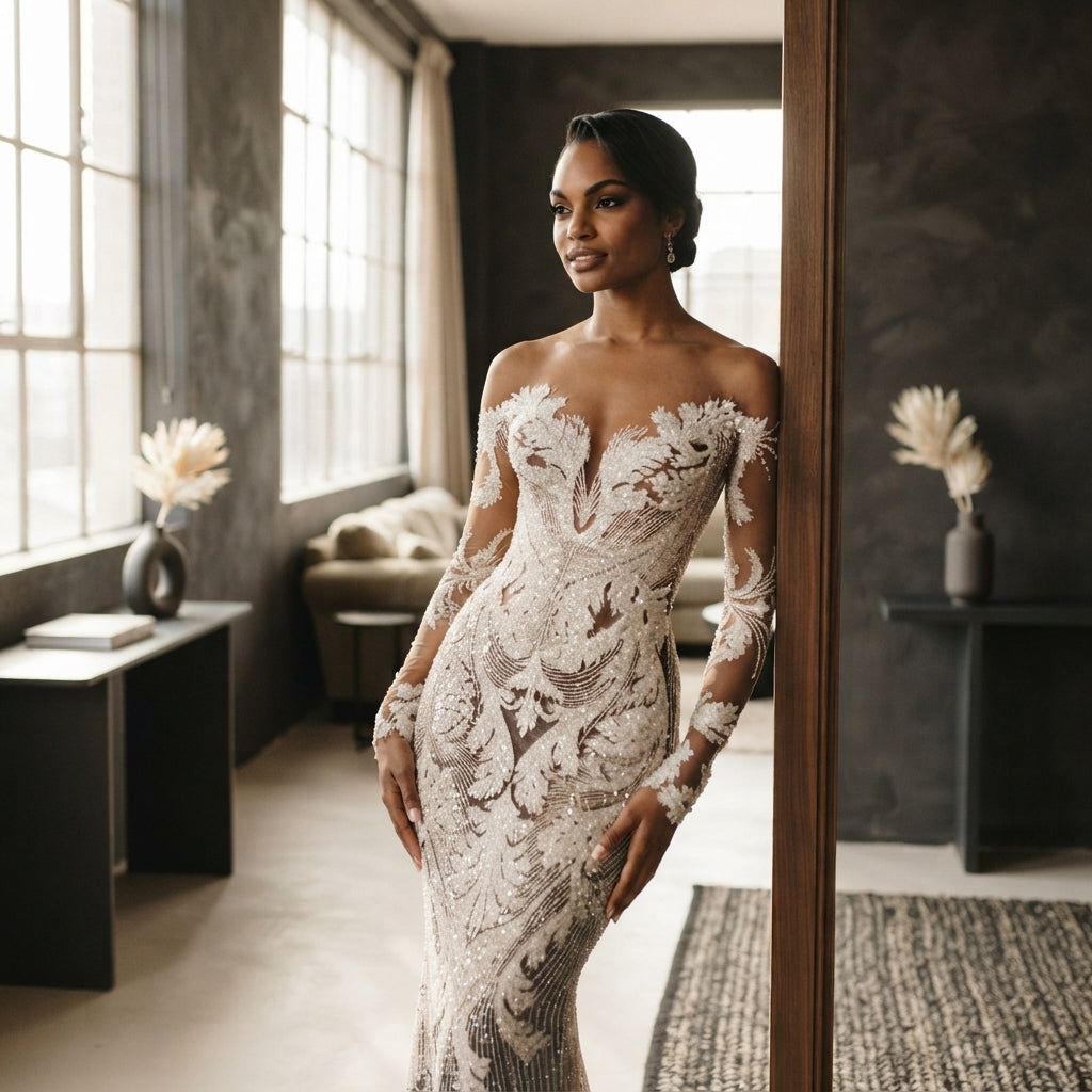 Hand-Beaded Custom Wedding Dress - editorial-ugc-strip