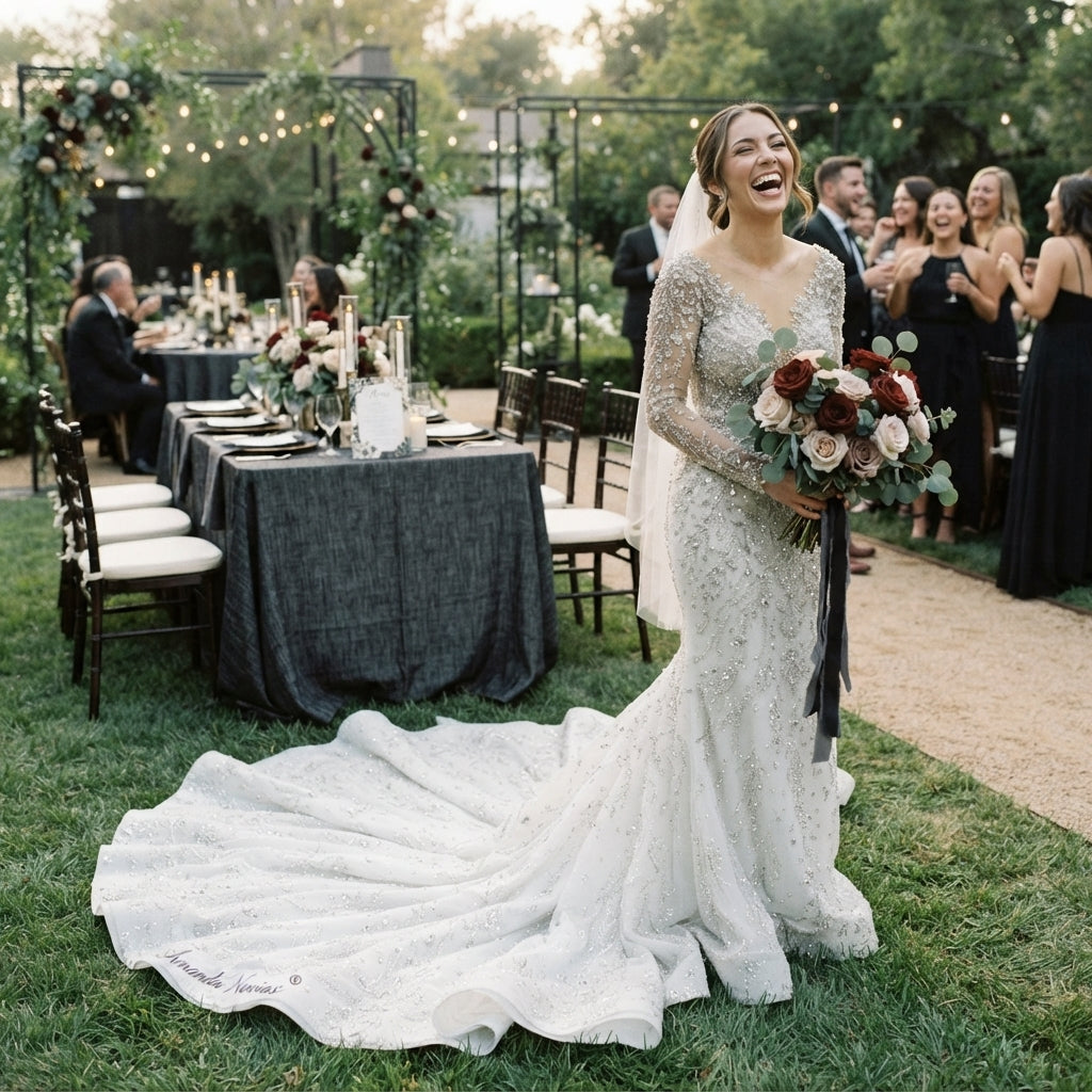 2-in-1 Mermaid Bridal Gown with Detachable Train - editorial-ugc-strip