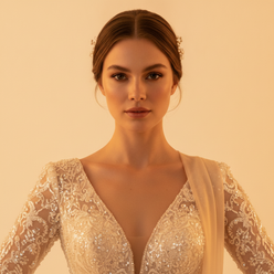 Custom Beaded Mermaid Wedding Dress - editorial-used-by