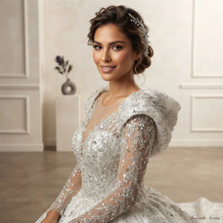 2-in-1 Mermaid Bridal Gown with Detachable Train - editorial-used-by