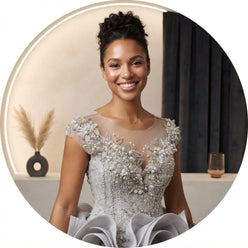 Custom Ruffle Mermaid Wedding Dress - editorial-used-by