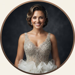 Custom Ruffle Mermaid Wedding Dress - editorial-used-by
