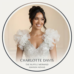 Custom Ruffle Mermaid Wedding Dress - editorial-used-by