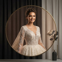 2-in-1 Mermaid Bridal Gown with Detachable Train - editorial-used-by