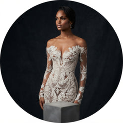 Hand-Beaded Custom Wedding Dress - editorial-used-by
