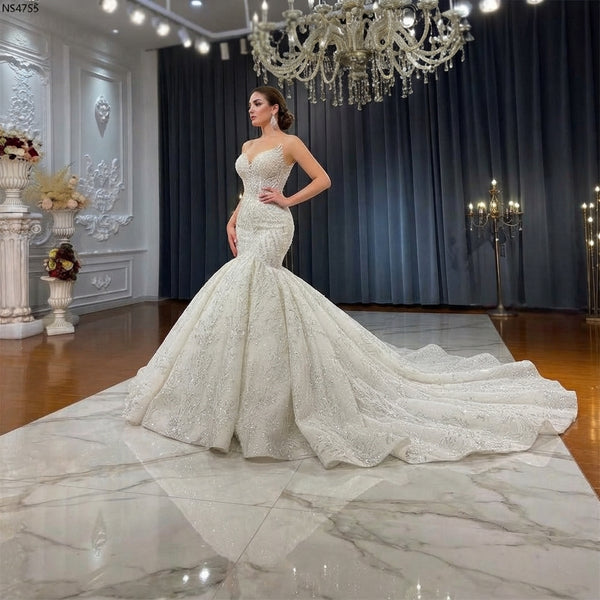 2-in-1 Mermaid Bridal Gown with Detachable Train - product-storytelling-v2