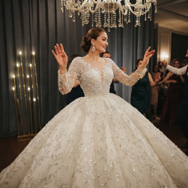 2-in-1 Mermaid Bridal Gown with Detachable Train - product-storytelling-v2