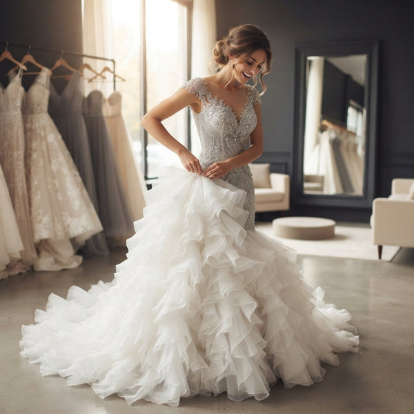 Custom Ruffle Mermaid Wedding Dress - product-storytelling-v2