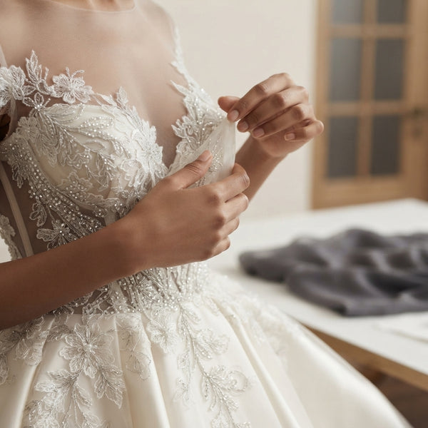 Hand-Beaded Custom Wedding Dress - product-storytelling-v2